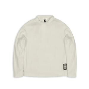 RAINS Fleece Sweatshirt in Fossil Beige Size Large NWT